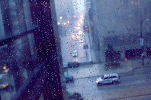 雨天唯美伤感图片