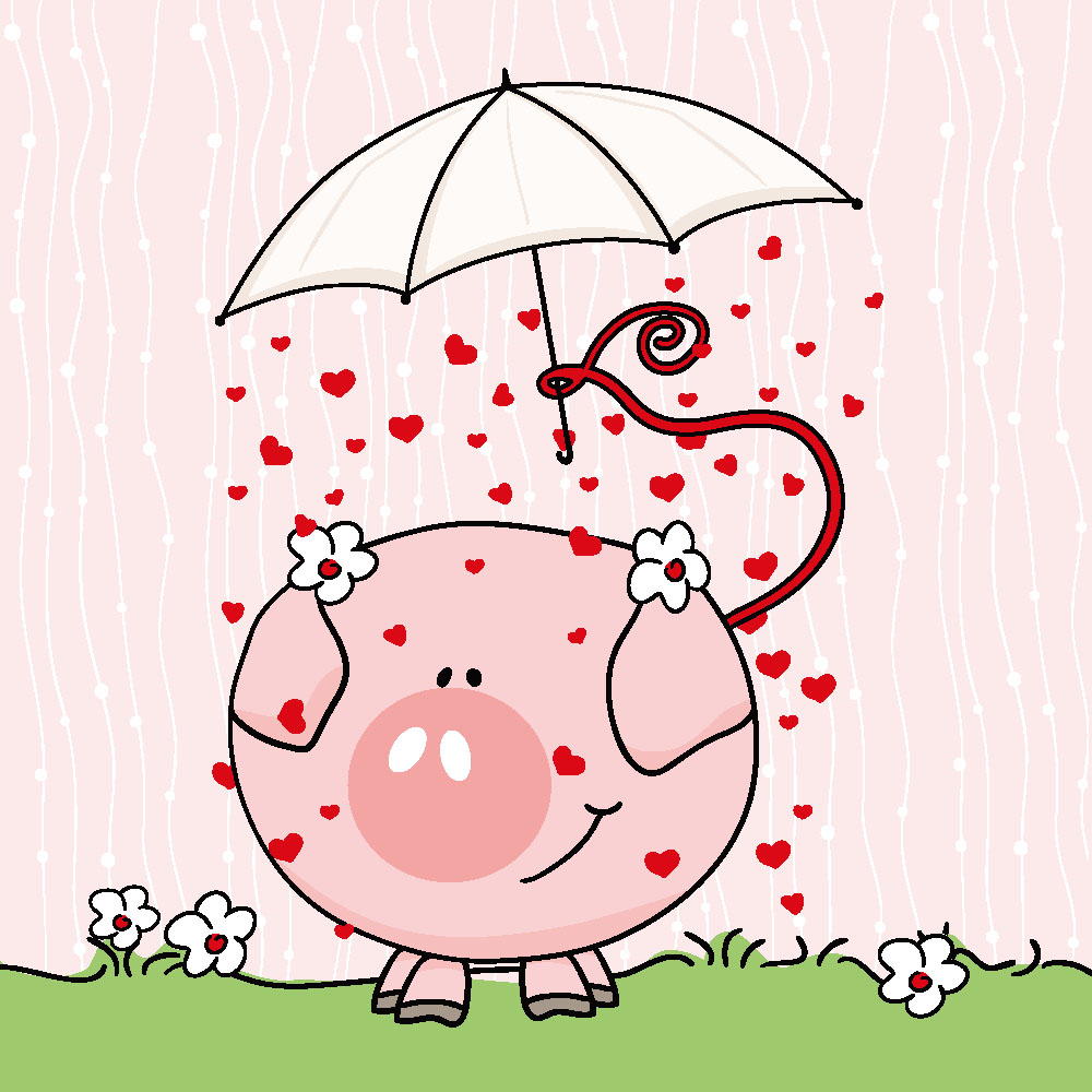 猪图片大全可爱图片：猪的图片卡通可爱