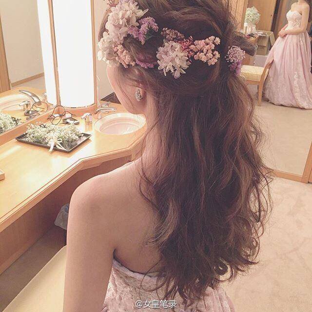 新娘发型图片2016款 韩式婚纱照新娘发型