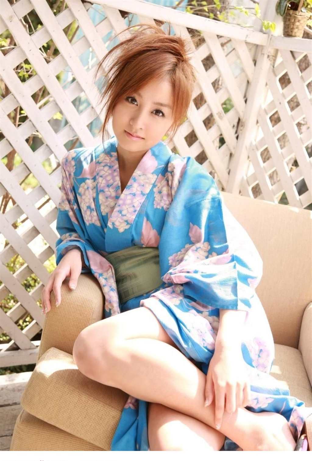日本女郎中野直子和服写真照