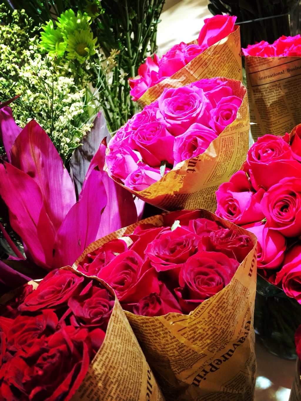 红玫瑰象征着热烈的爱,希望大家都爱情美满,幸福甜蜜
