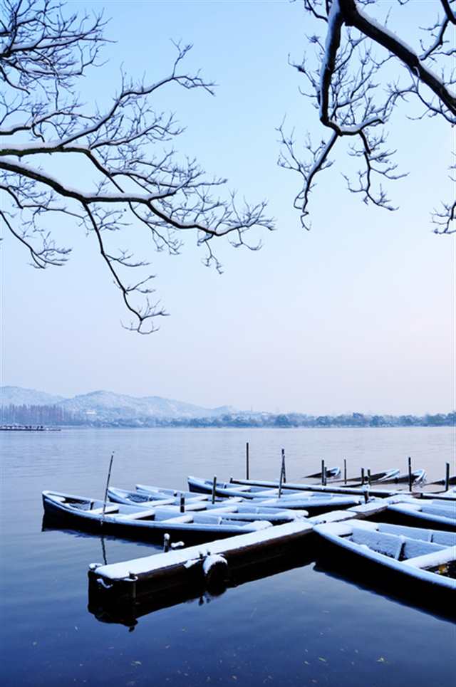 杭州郭庄雪景