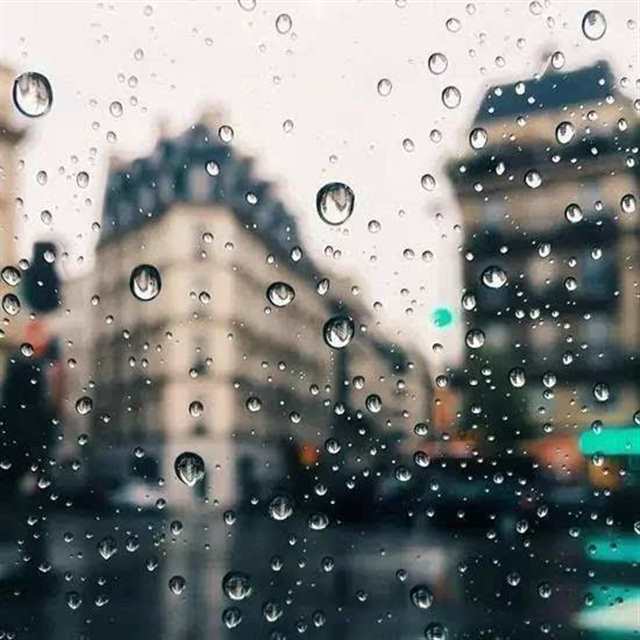 雨中城市街景:每一次下雨,我都会很想你,每一滴雨珠,都是我深深的思念