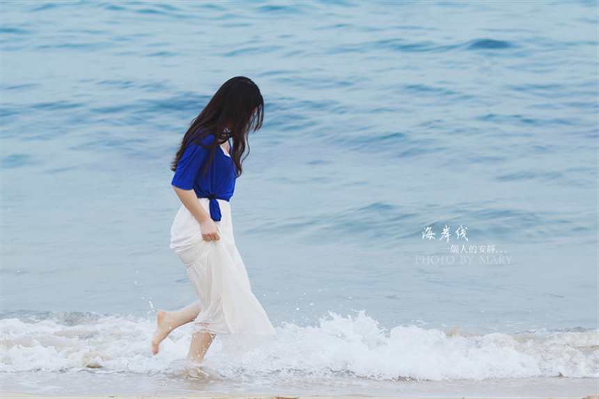 海岸线-一个人的安静#女人#女生#大海