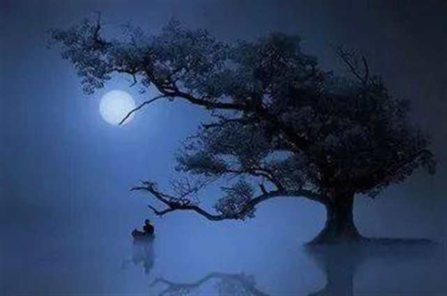《一轮明月,淡然了心境》#古风#月亮#唯美