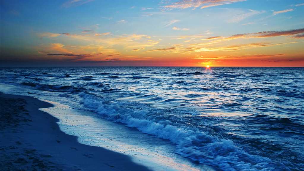 海,海浪,日出和日落,太阳,大自然#海边#夕阳