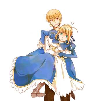 fate zero saber acher 金闪闪 双王 pixiv