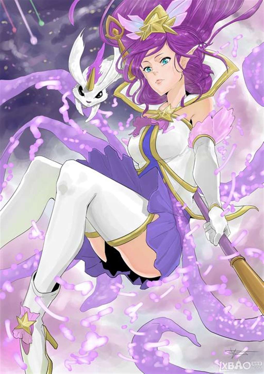 《lol》魔法少女拉克丝全彩本子