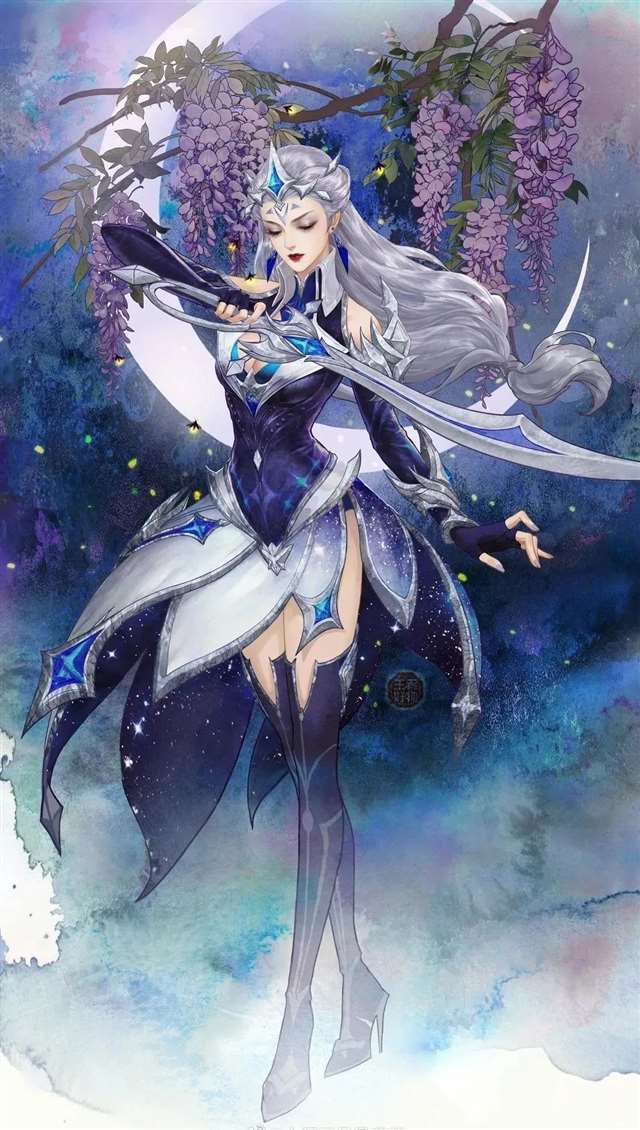 王者荣耀露娜紫霞仙子去衣图