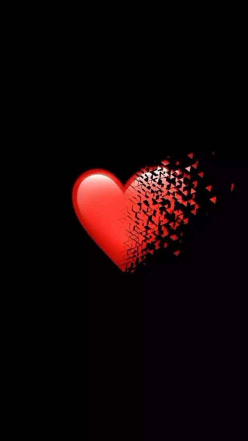 最近抖音上非常流行一套像极了爱情的心碎图片,一颗红色的心慢慢