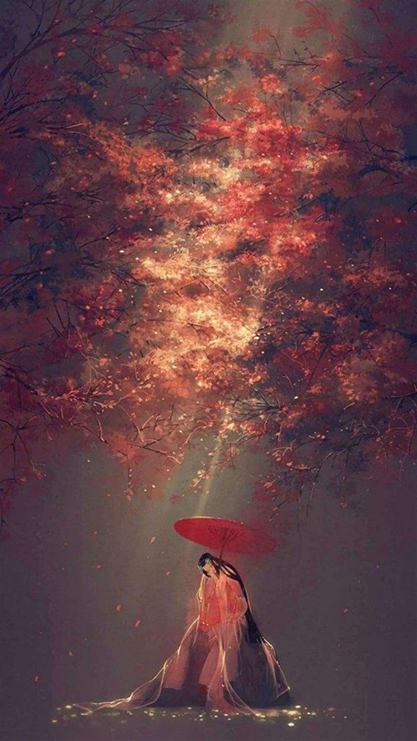 古风动漫唯美意境背景图片