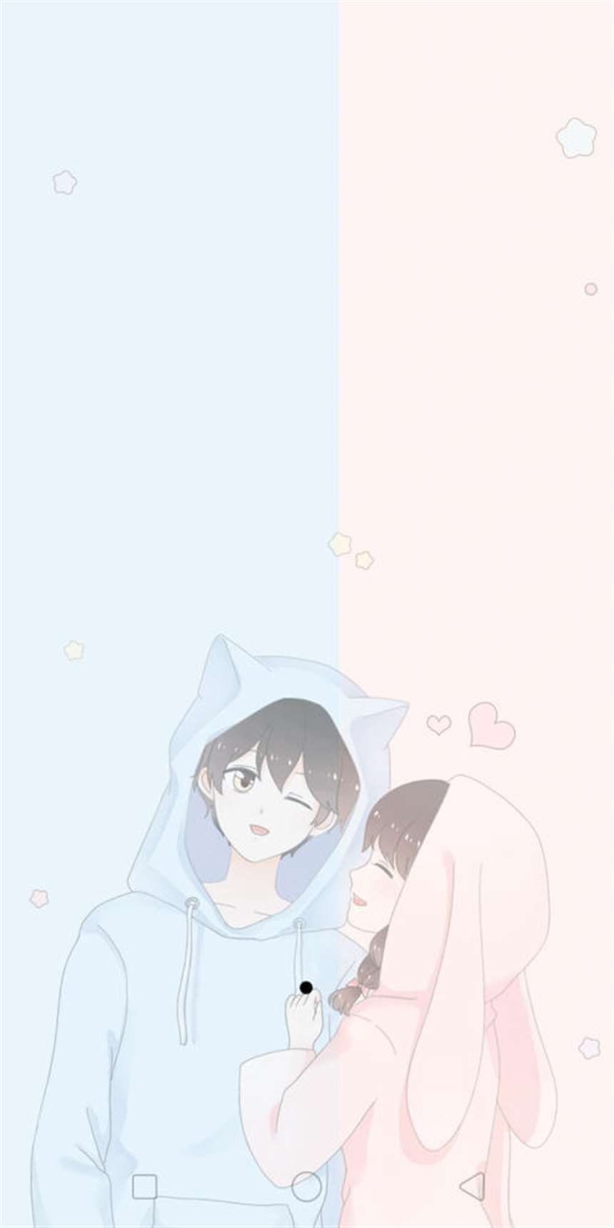 情侣壁纸/背景/一人一半/姜然