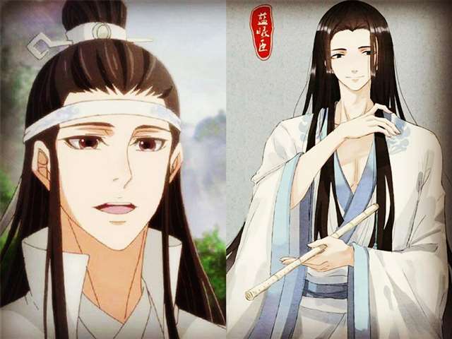 江澄散下头发被蓝 江澄不小心扯掉蓝涣的抹额