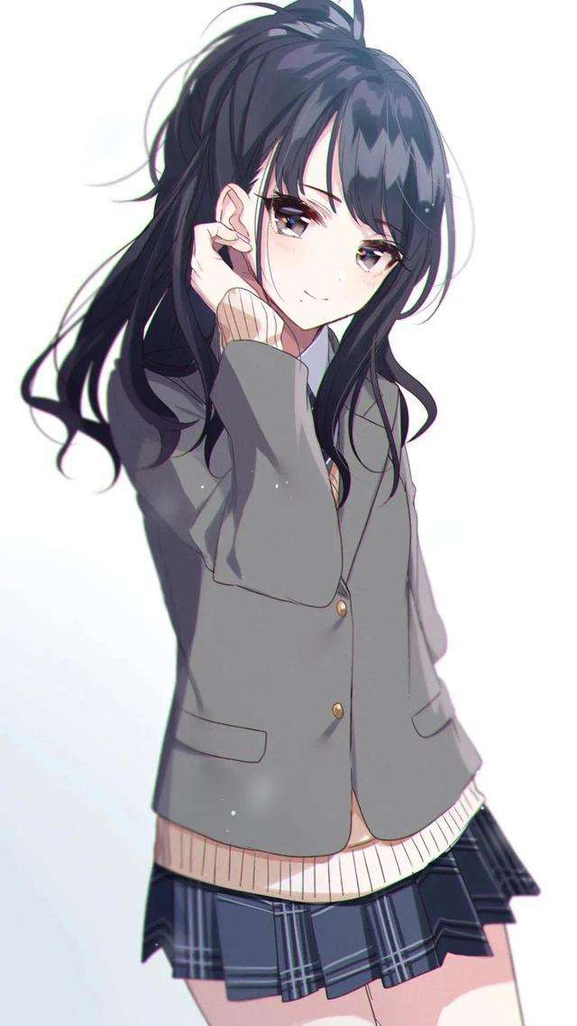 手机壁纸性感可爱jk制服动漫少女壁纸