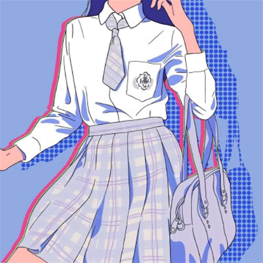 动漫头像jk制服