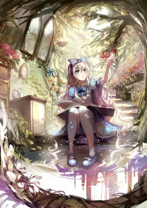 次元 插画 少女 头像 原创 壁纸 爱丽丝 alice kek 