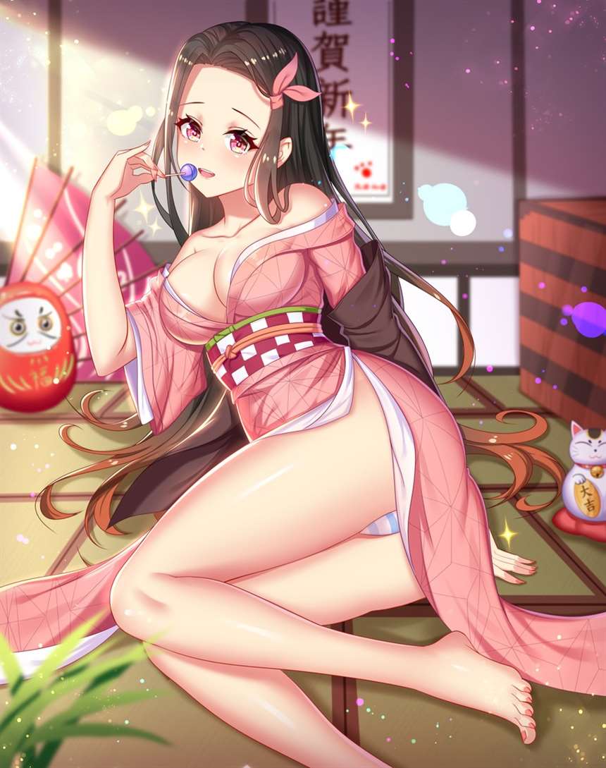 祢豆子的泳装:哥哥有福了