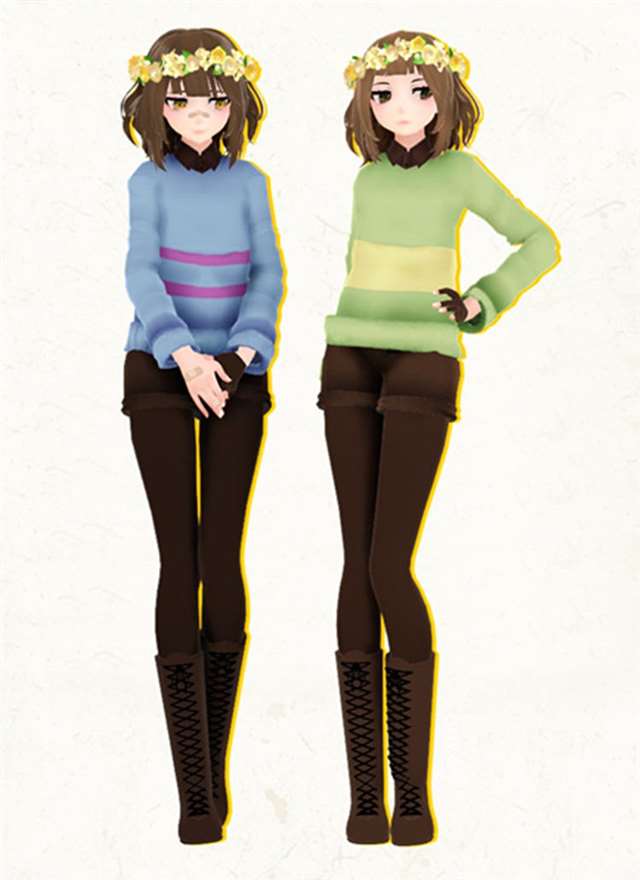 frisk×sans肉车 cos周边sans frisk抱枕