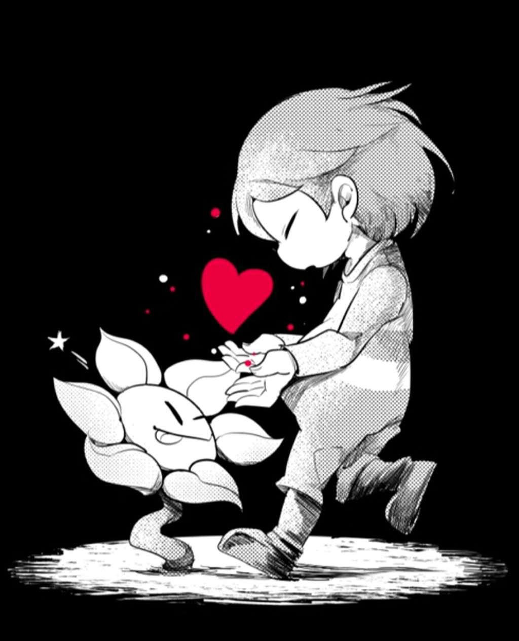 小羊,小花和frisk undertale——sans&frisk