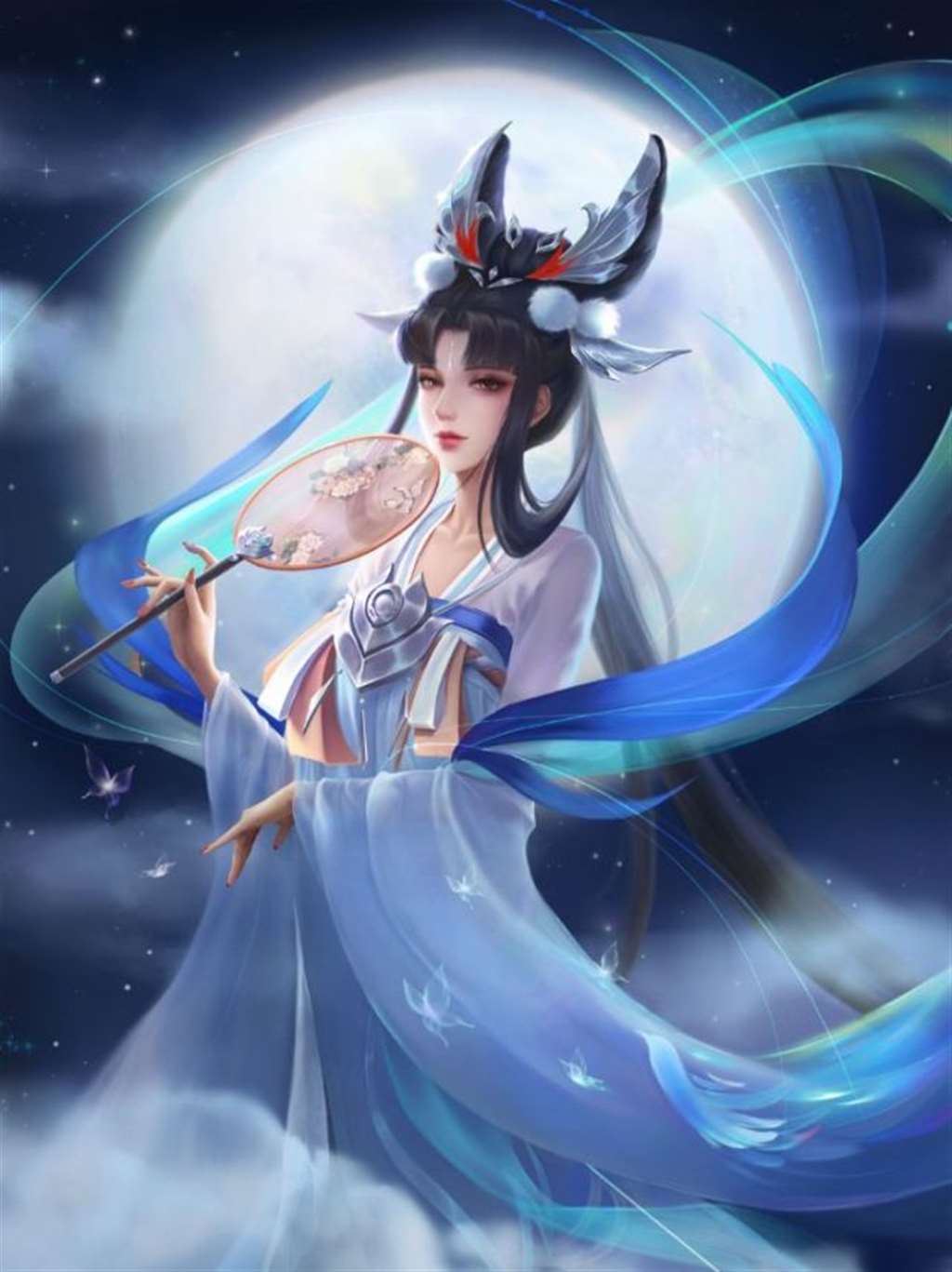 王者荣耀嫦娥如梦令去布料害羞流口水的表情