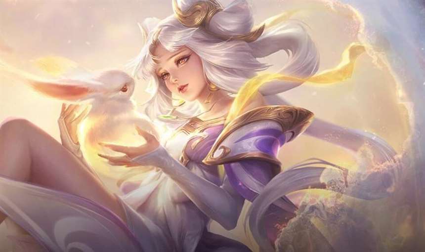 王者荣耀嫦娥Ps ,大长腿太吸睛,我想做她手中的月亮
