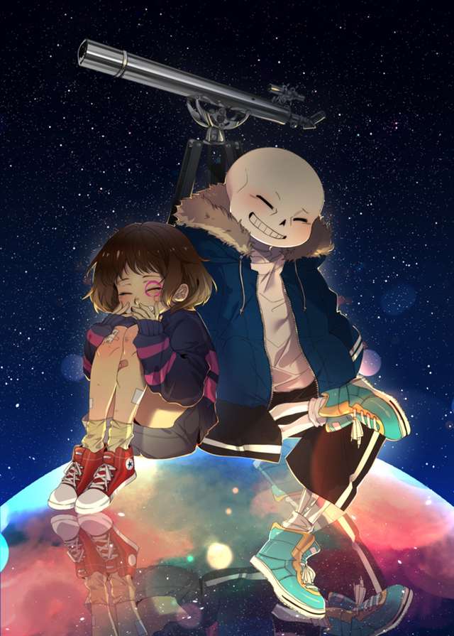 undertale——frisk&chara&sans图片