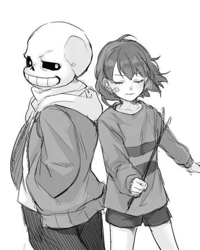 undertale——sans&frisk传说之下精美人物图包