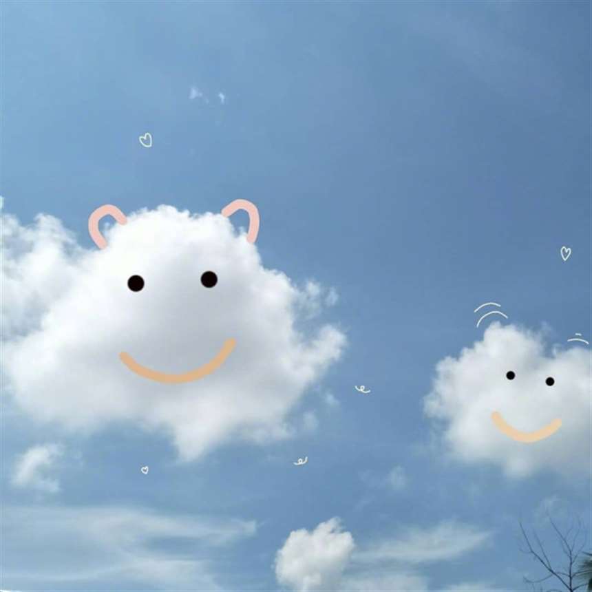 朋友圈背景图 可爱云朵图片