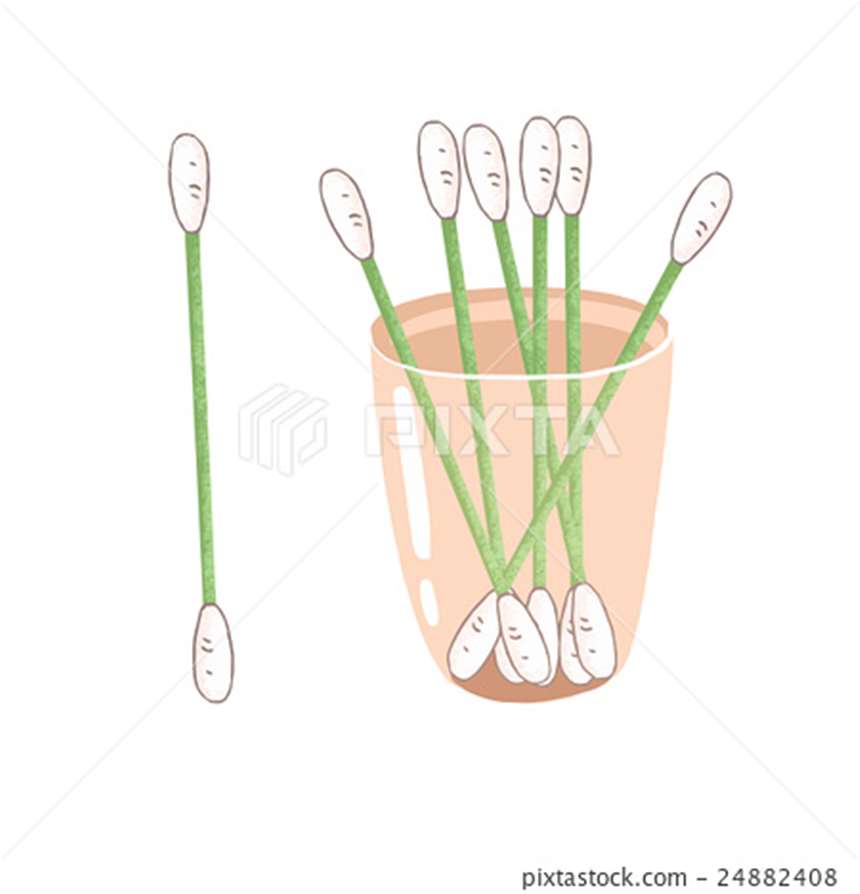 棉签x小人长图插画,一包棉签引发的不纯洁