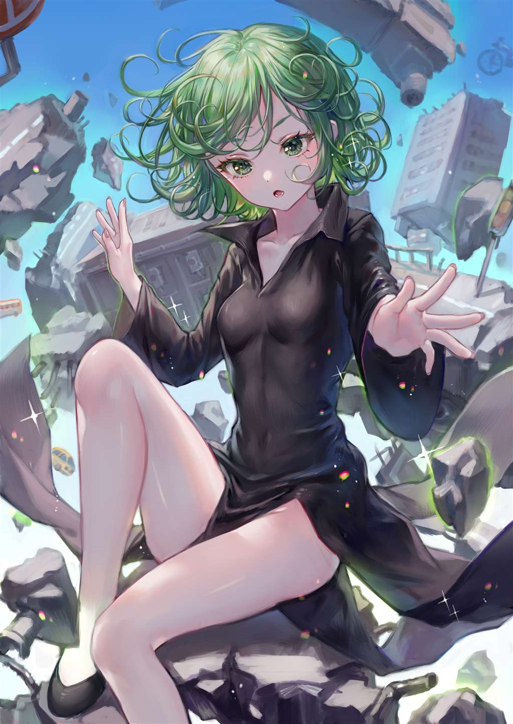 战栗的龙卷壁纸acg插画精选!