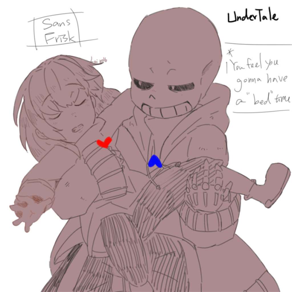 sans咬frisk脖子undertale图图集 sans frisk