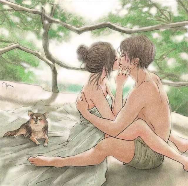 我想和你从厨房到阳台的句子