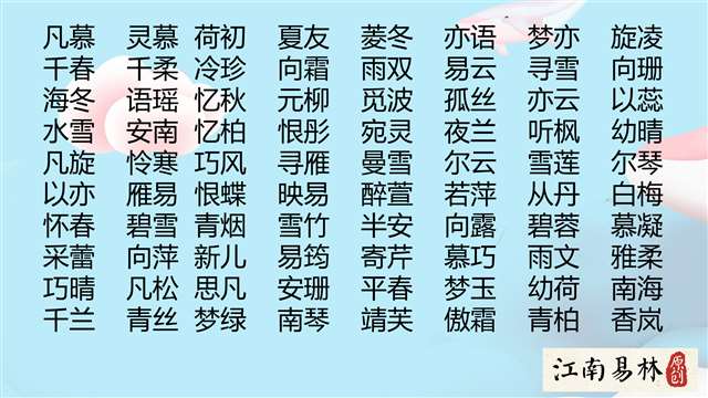 小众且适合取名的字