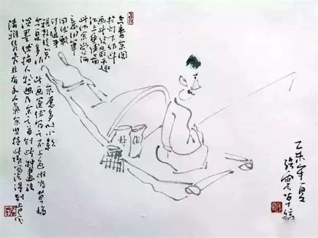 一画一诗一哲思:逢人不说人间事,便是人间无事人