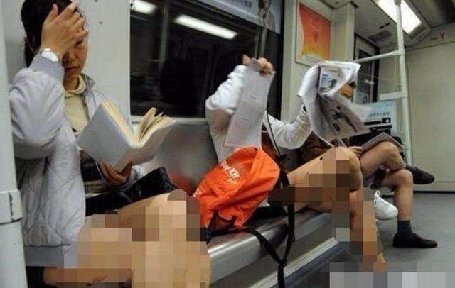 美女穿短裤忘穿内裤:这是引诱吗