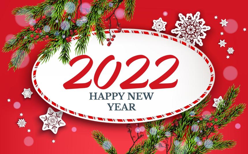 2022新年快乐唯美数字背景图片