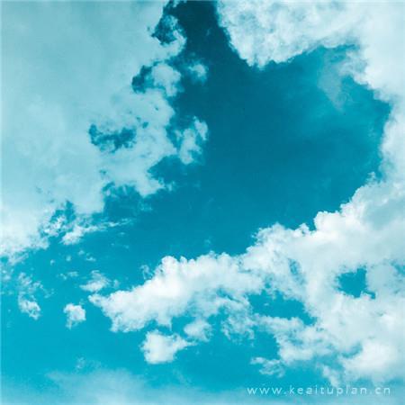 蓝色天空背景图高清 蓝色系天空背景图片