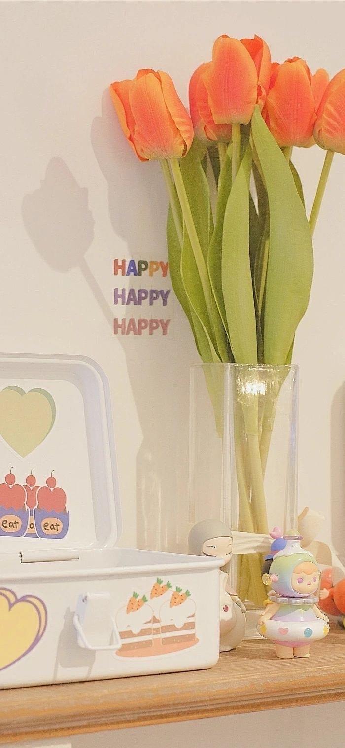 好看的郁金香手机壁纸图片|2022年的第一束鲜花