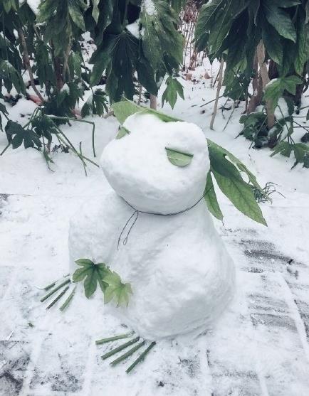 搞笑的雪人造型唯美图片大全