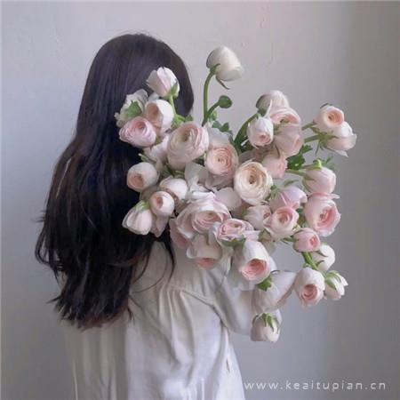 超浪漫的玫瑰花束唯美背景壁纸图片