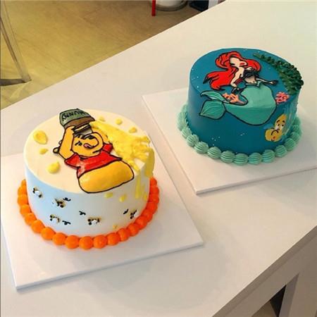 可爱有趣的生日蛋糕卡通人物人气图片