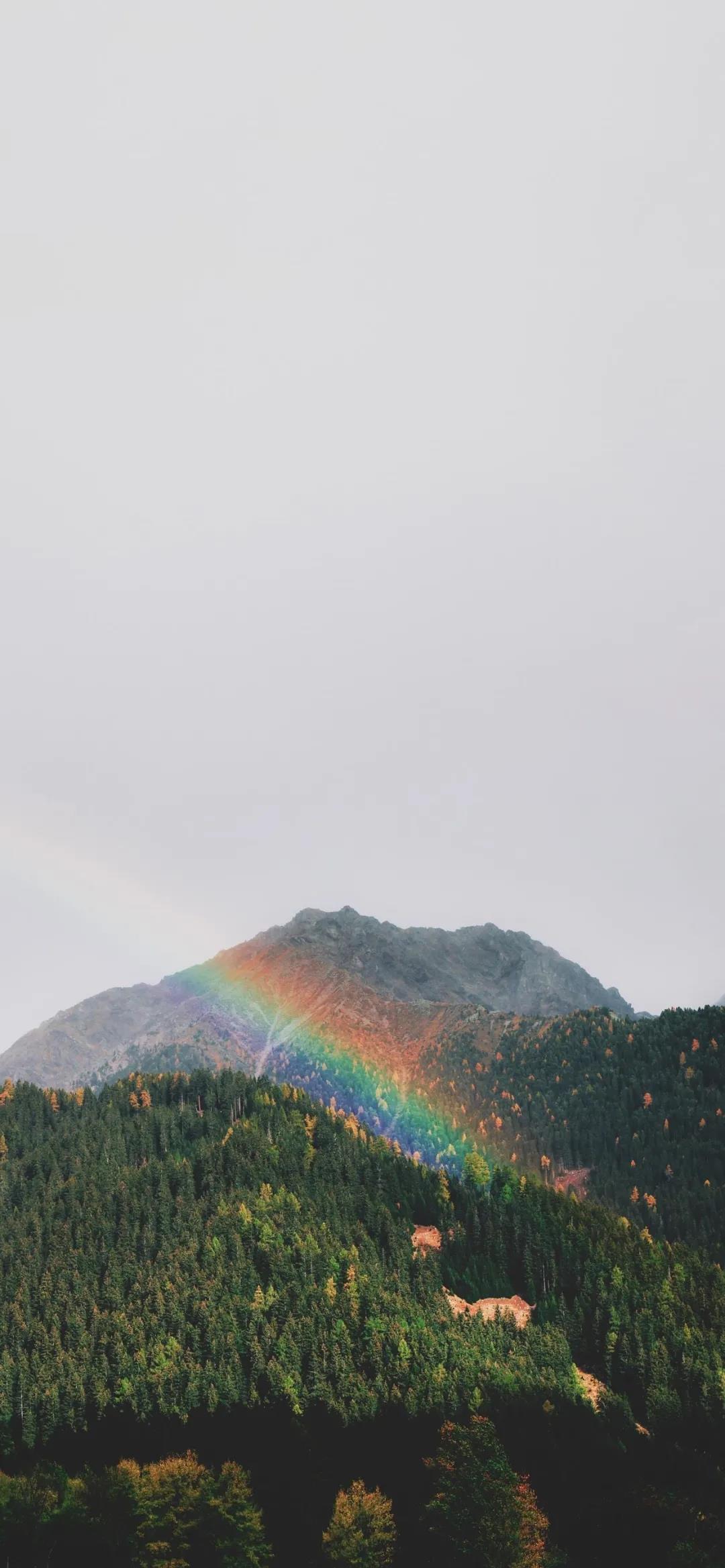 彩虹、极光、星空能带来美好的唯美风景手机壁纸图片
