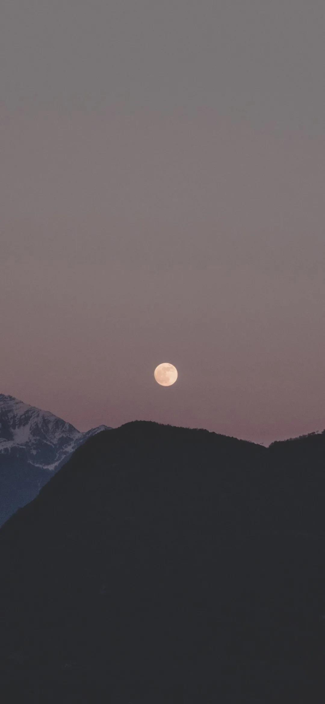 八月十五的月亮又圆又亮高清唯美夜景手机壁纸图片