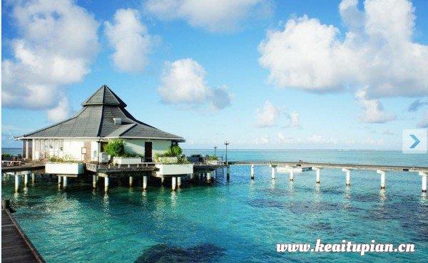 马尔代夫度假胜地唯美高清风景壁纸图片