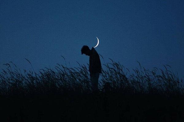 唯美月色下的思念，晚风星月与你常伴意境图片