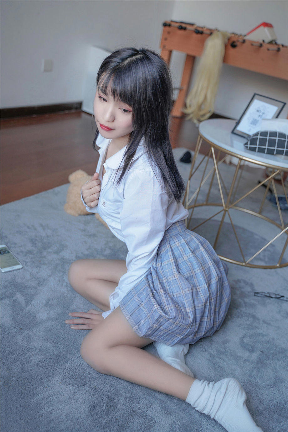 甜美可爱的清纯童颜美女制服私房写真图片