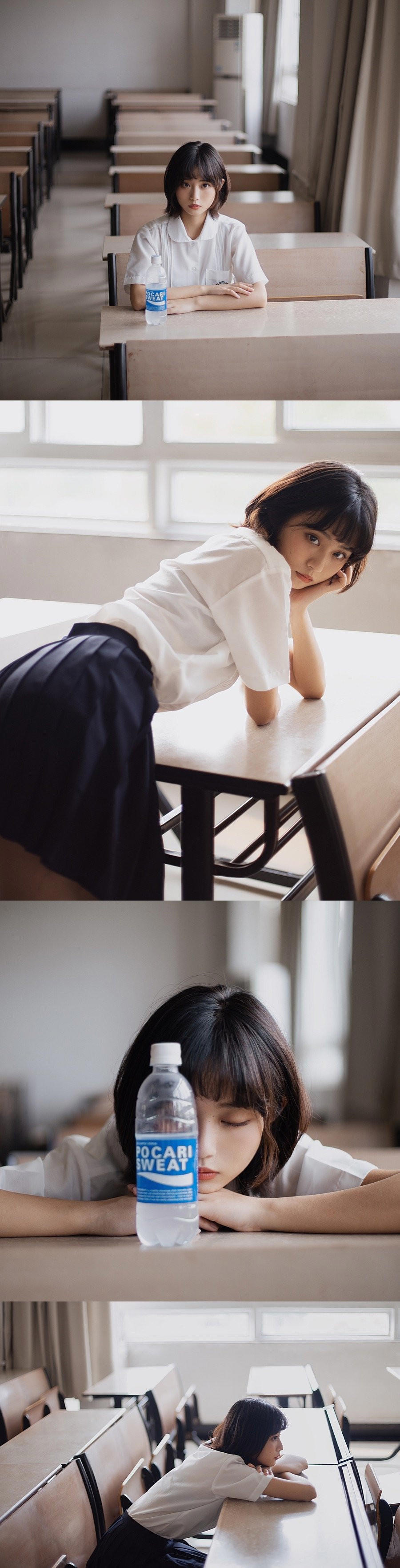 00后清新可爱短发美女学生唯美生活照写真集