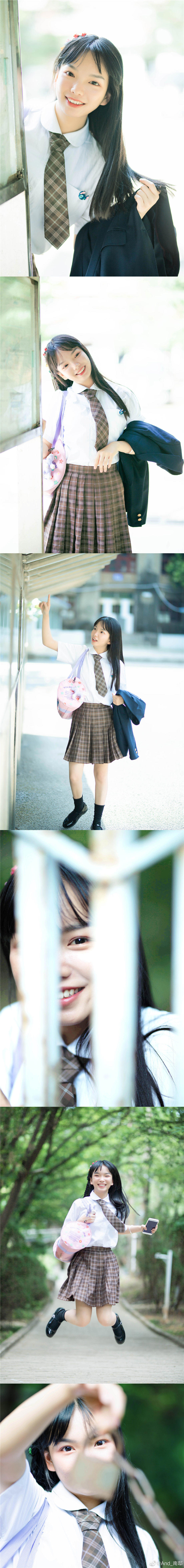 萝莉清纯美女学生妹制服外拍写真图片