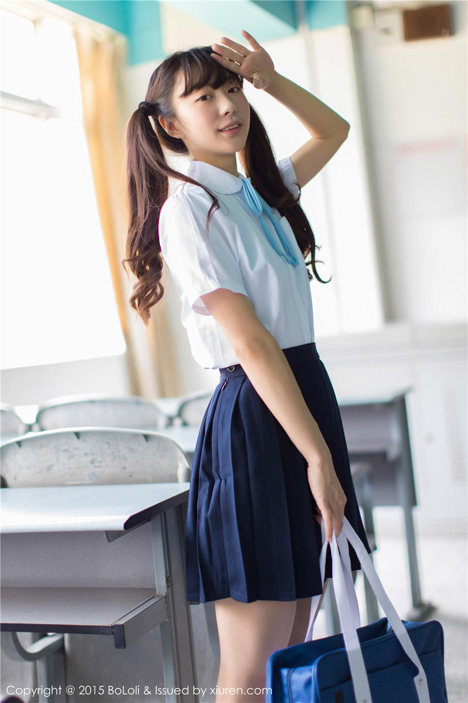 90后清纯美女suki朱忆音学生妹制服写真照片