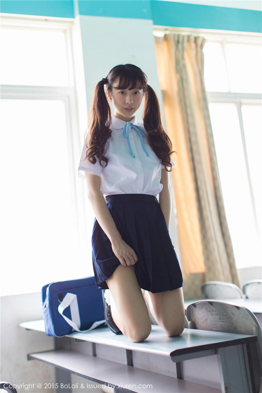 90后清纯美女suki朱忆音学生妹制服写真照片